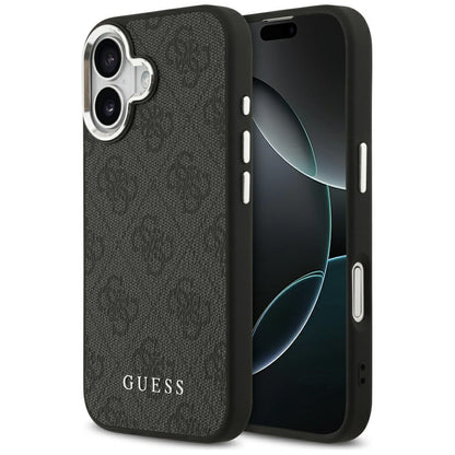 Futrola MagSafe za Apple iPhone 17, Guess, 4G Classic Logo, Crna
