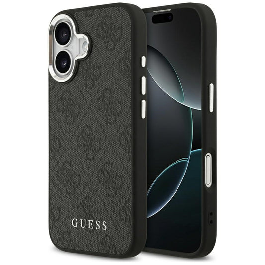 Futrola MagSafe za Apple iPhone 17, Guess, 4G Classic Logo, Crna