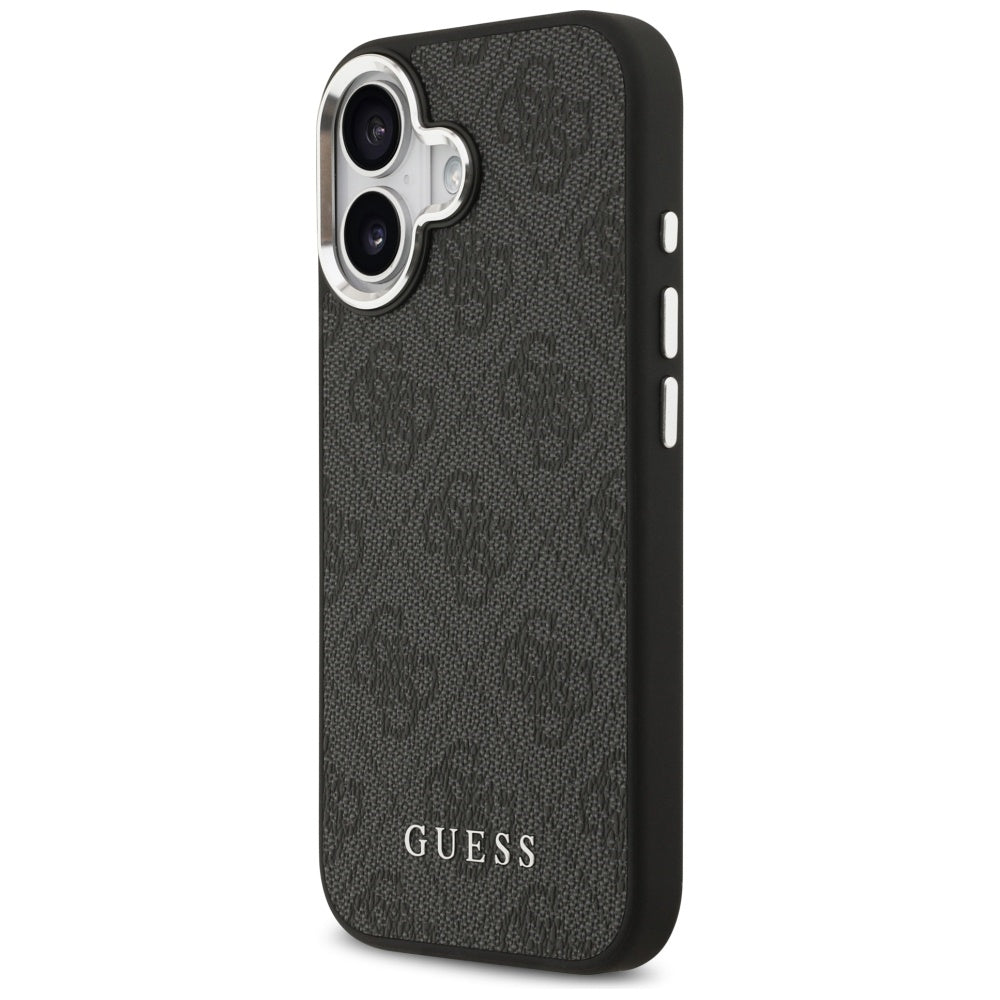 Futrola MagSafe za Apple iPhone 17, Guess, 4G Classic Logo, Crna