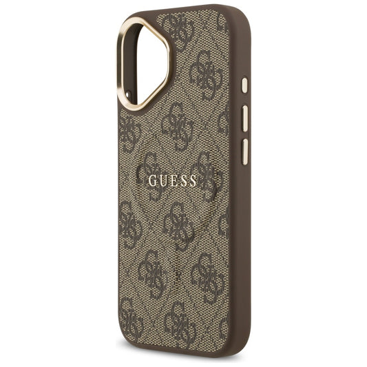Futrola MagSafe za Apple iPhone 17, Guess, 4G Classic, Braon