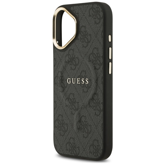 Husa MagSafe za Apple iPhone 17, Guess, 4G Classic, Crna