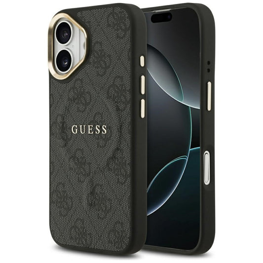 Husa MagSafe za Apple iPhone 17, Guess, 4G Classic, Crna