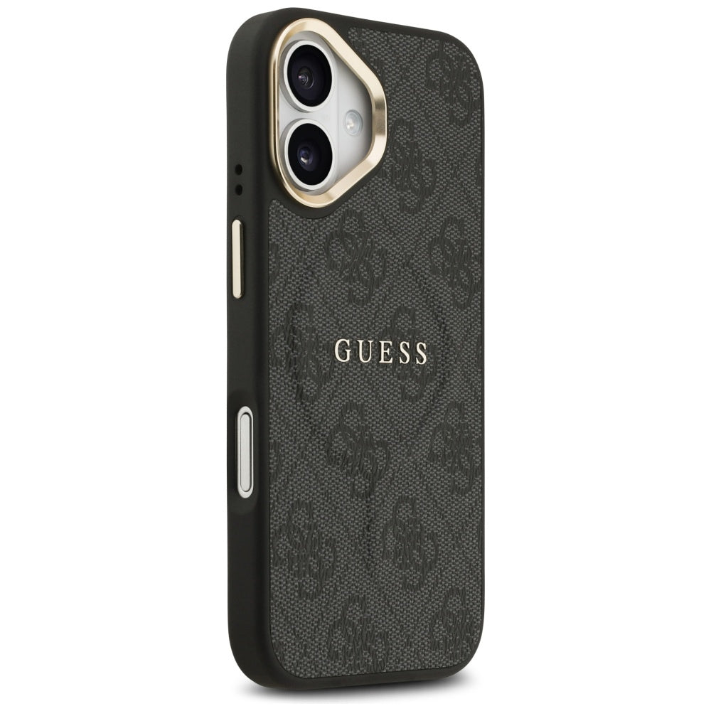 Husa MagSafe za Apple iPhone 17, Guess, 4G Classic, Crna