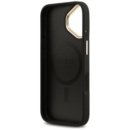Husa MagSafe za Apple iPhone 17, Guess, 4G Classic, Crna