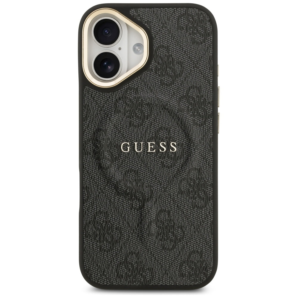 Husa MagSafe za Apple iPhone 17, Guess, 4G Classic, Crna