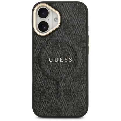 Husa MagSafe za Apple iPhone 17, Guess, 4G Classic, Crna