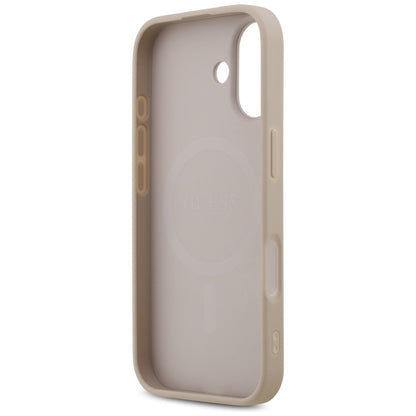 Futrola MagSafe za Apple iPhone 17, Guess, 4G Printed Stripes, Roze