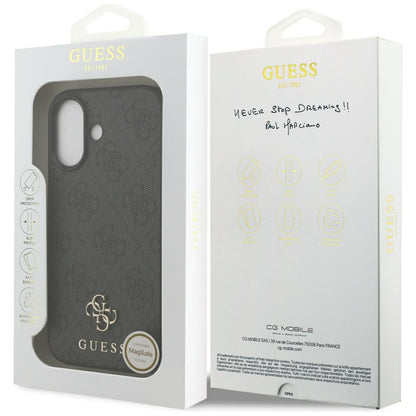 Futrola MagSafe za Apple iPhone 17, Guess, 4G Small and Classic Logo, Crna