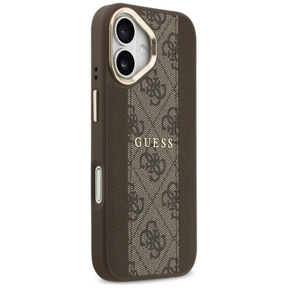 Futrola MagSafe za Apple iPhone 17, Guess, 4G Stripe, Braon