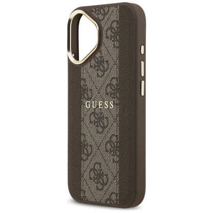 Futrola MagSafe za Apple iPhone 17, Guess, 4G Stripe, Braon