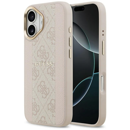 Futrola MagSafe za Apple iPhone 17, Guess, 4G Stripe, Roze