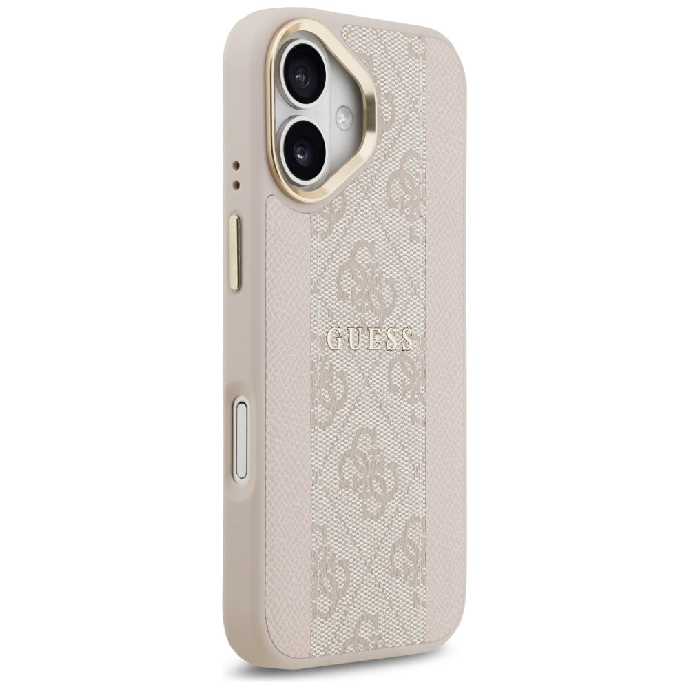 Futrola MagSafe za Apple iPhone 17, Guess, 4G Stripe, Roze