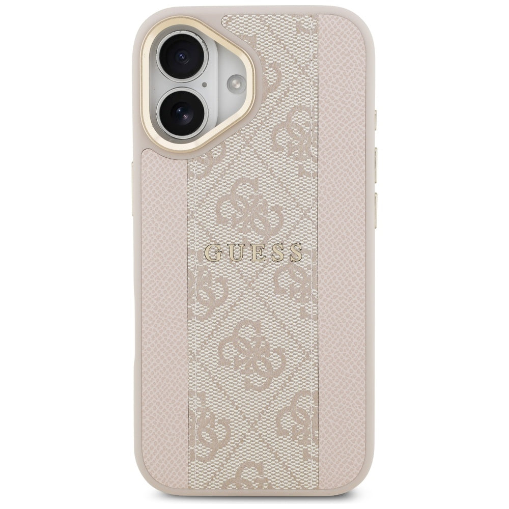 Futrola MagSafe za Apple iPhone 17, Guess, 4G Stripe, Roze