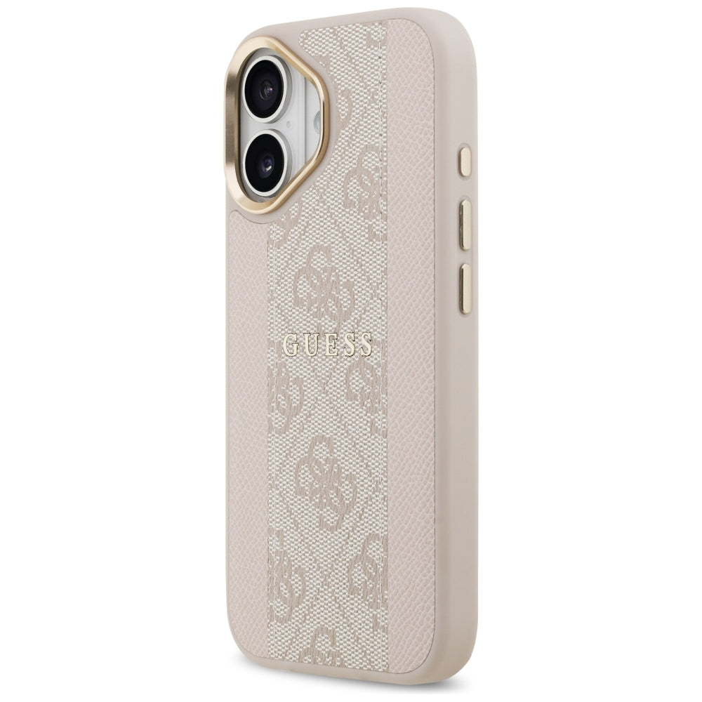 Futrola MagSafe za Apple iPhone 17, Guess, 4G Stripe, Roze