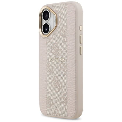 Futrola MagSafe za Apple iPhone 17, Guess, 4G Stripe, Roze