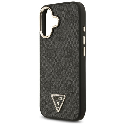 Futrola MagSafe za Apple iPhone 17, Guess, 4G Triangle Diamond Logo, Crna