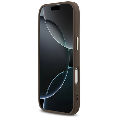 Futrola MagSafe za Apple iPhone 17, Guess, 4G Triangle Logo, Zlatno Braon