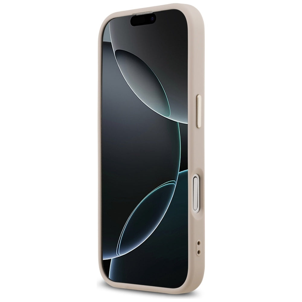 Futrola MagSafe za Apple iPhone 17, Guess, 4G Triangle Logo, Zlatno Roze