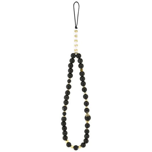 Husa MagSafe za Apple iPhone 17, Guess, 4G Triangle Logo sa kaišem, Crna