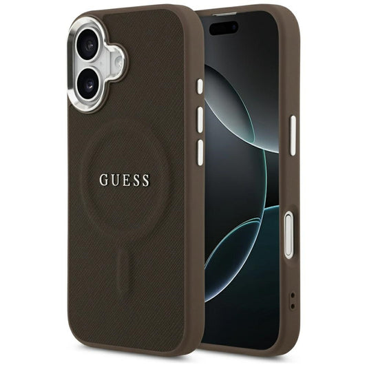 Futrola MagSafe za Apple iPhone 17, Guess, Classic Logo, Braon