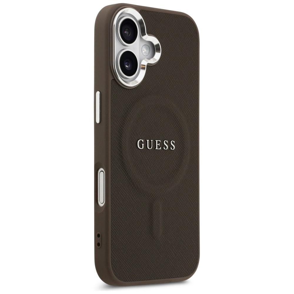 Futrola MagSafe za Apple iPhone 17, Guess, Classic Logo, Braon