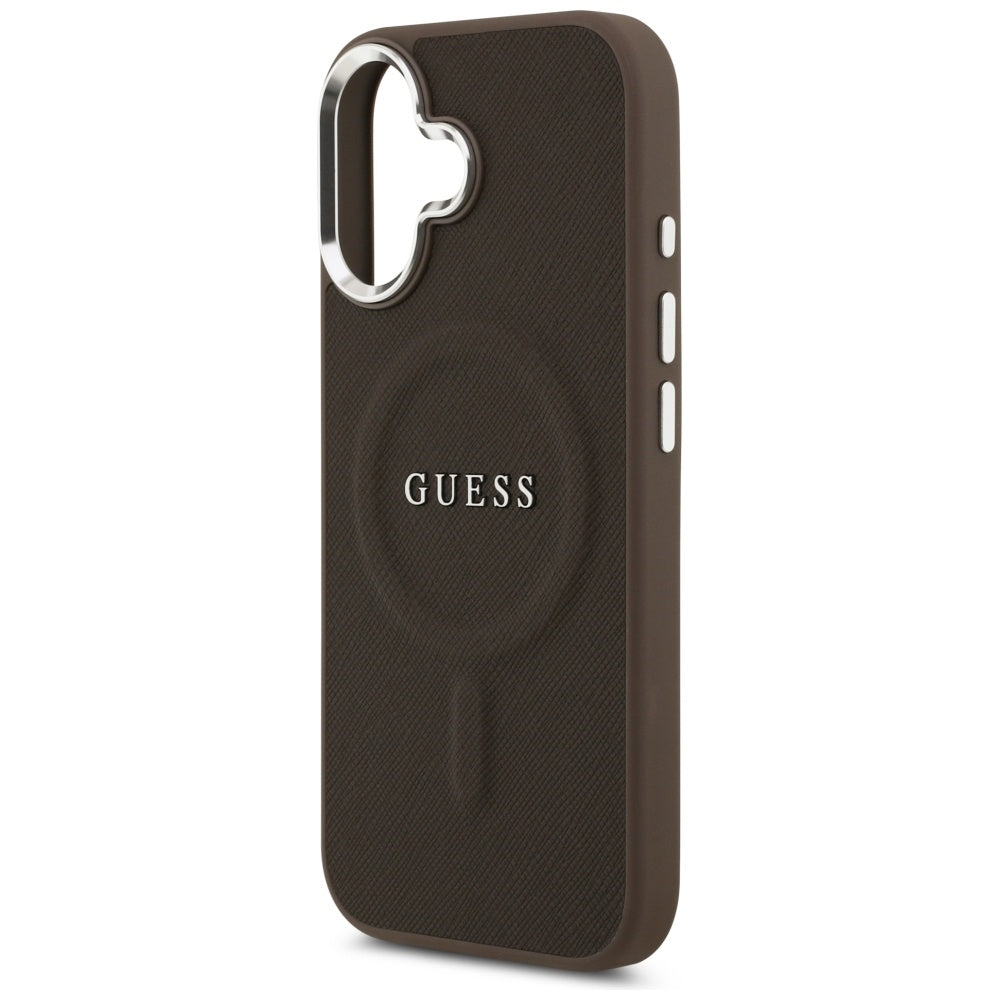 Futrola MagSafe za Apple iPhone 17, Guess, Classic Logo, Braon