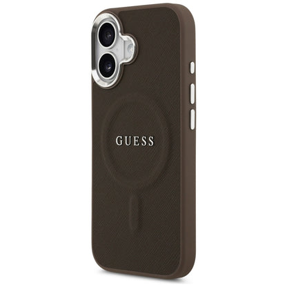 Futrola MagSafe za Apple iPhone 17, Guess, Classic Logo, Braon