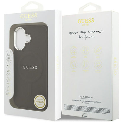 Futrola MagSafe za Apple iPhone 17, Guess, Classic Logo, Braon
