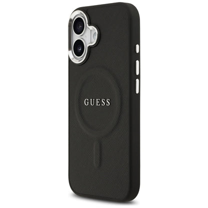 Futrola MagSafe za Apple iPhone 17, Guess, Classic Logo, Crna
