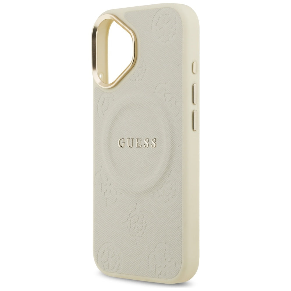 Futrola MagSafe za Apple iPhone 17, Guess, Peony Hot Stamp, Bež