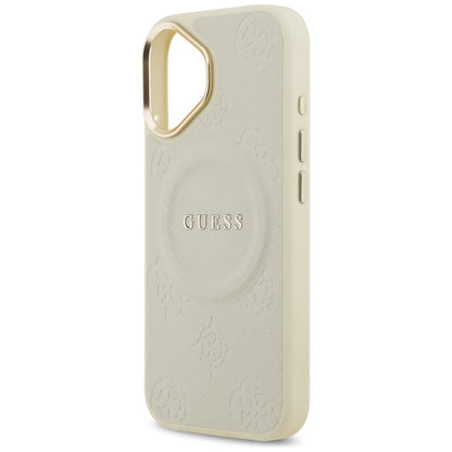 Futrola MagSafe za Apple iPhone 17, Guess, Peony Hot Stamp, Bež