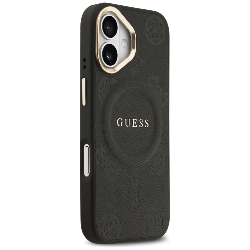 Futrola MagSafe za Apple iPhone 17, Guess, Peony Hot Stamp, Crna