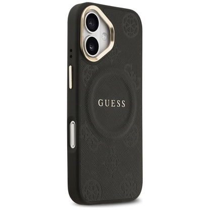 Futrola MagSafe za Apple iPhone 17, Guess, Peony Hot Stamp, Crna