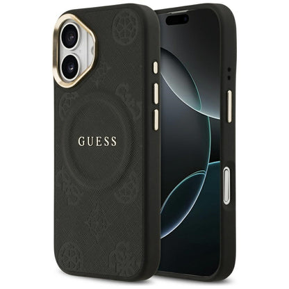Futrola MagSafe za Apple iPhone 17, Guess, Peony Hot Stamp, Crna