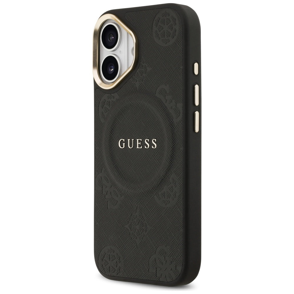 Futrola MagSafe za Apple iPhone 17, Guess, Peony Hot Stamp, Crna