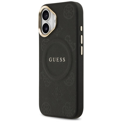 Futrola MagSafe za Apple iPhone 17, Guess, Peony Hot Stamp, Crna