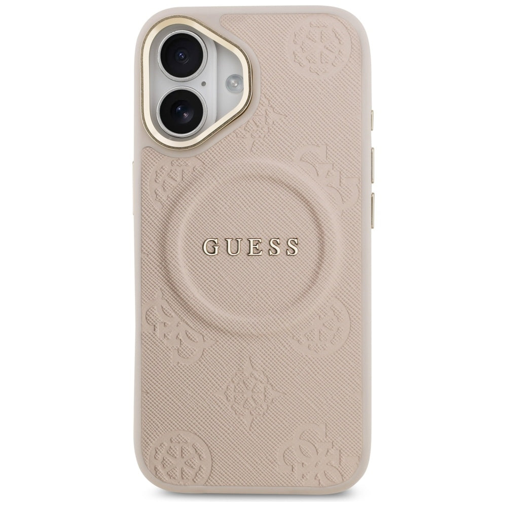 Futrola MagSafe za Apple iPhone 17, Guess, Peony Hot Stamp, Roze