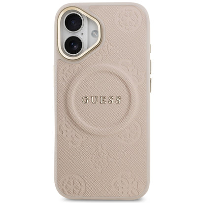 Futrola MagSafe za Apple iPhone 17, Guess, Peony Hot Stamp, Roze