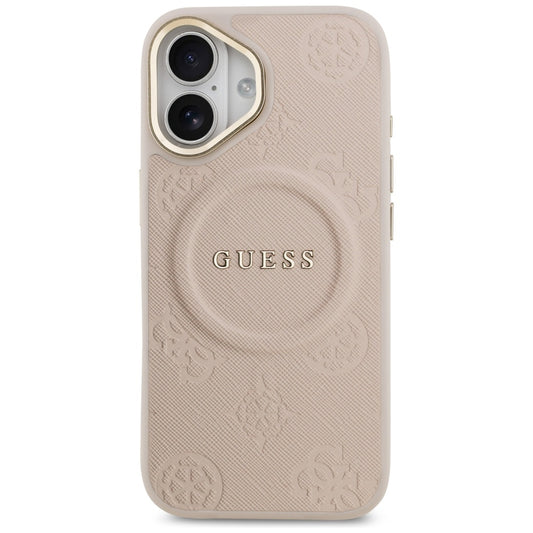 Futrola MagSafe za Apple iPhone 17, Guess, Peony Hot Stamp, Roze