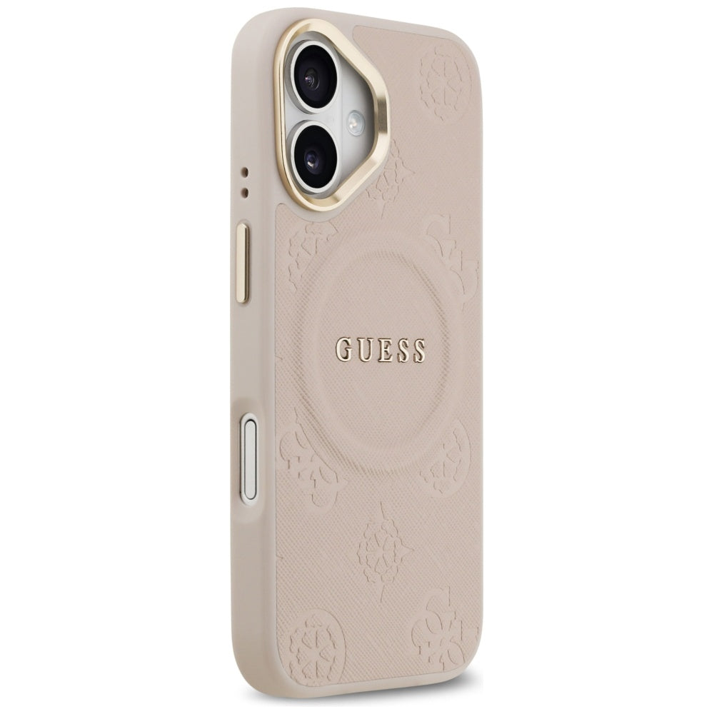 Futrola MagSafe za Apple iPhone 17, Guess, Peony Hot Stamp, Roze