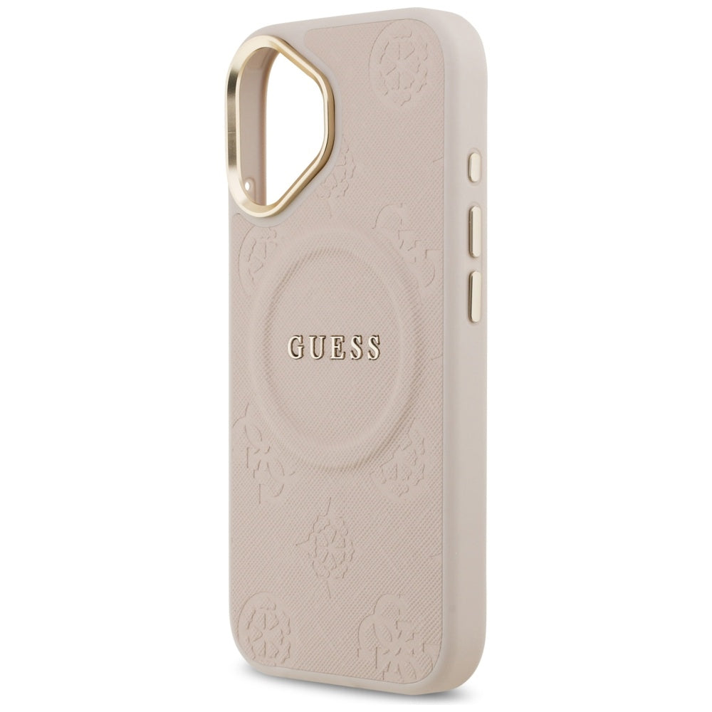 Futrola MagSafe za Apple iPhone 17, Guess, Peony Hot Stamp, Roze
