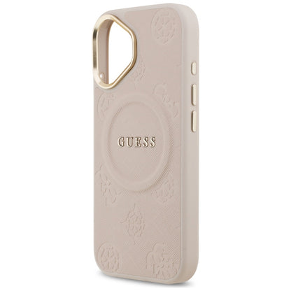 Futrola MagSafe za Apple iPhone 17, Guess, Peony Hot Stamp, Roze