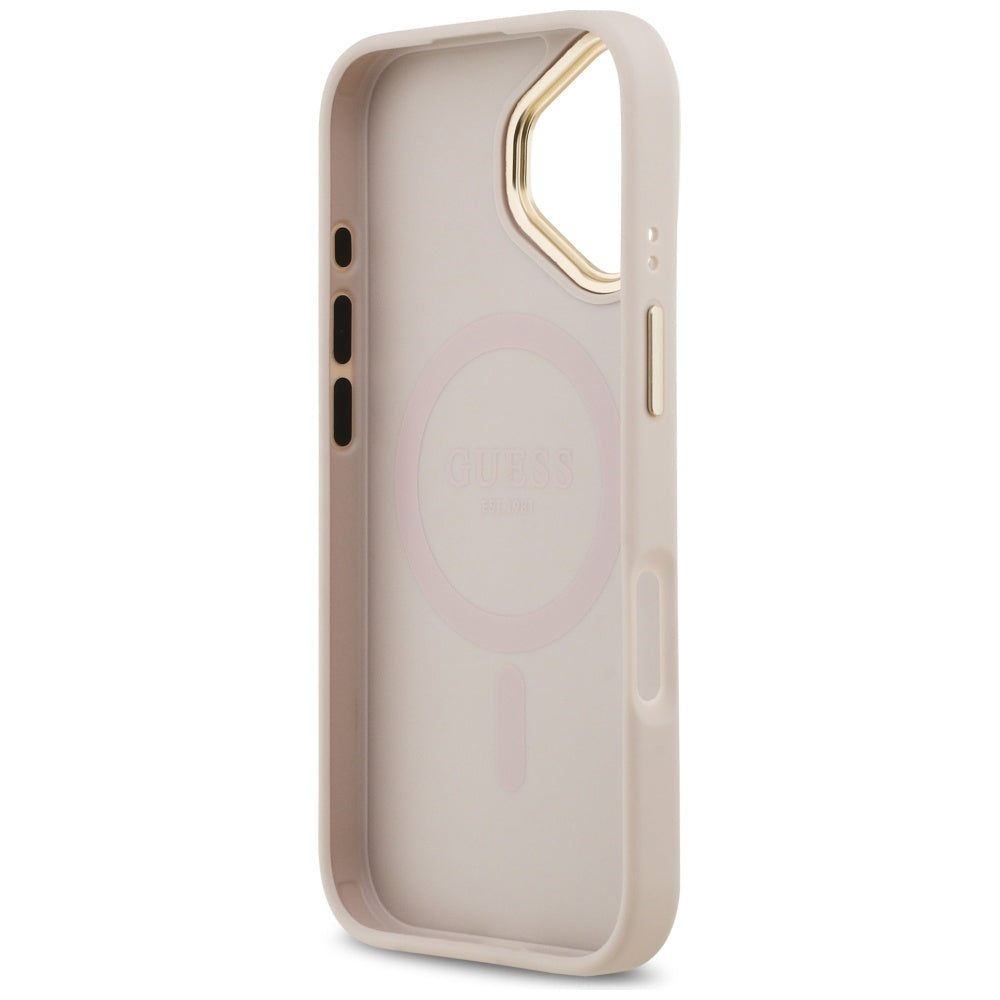 Futrola MagSafe za Apple iPhone 17, Guess, Peony Hot Stamp, Roze