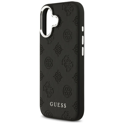 Futrola MagSafe za Apple iPhone 17, Guess, Peony Hot Stamp Script, Crna