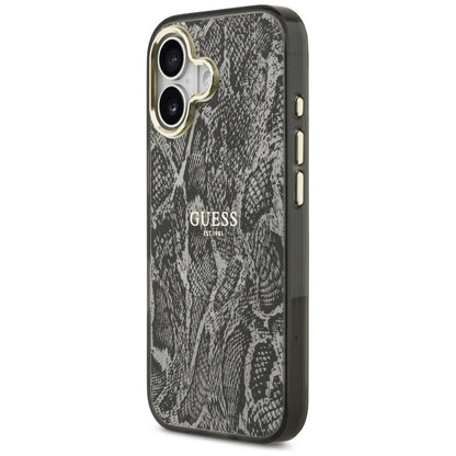Futrola MagSafe za Apple iPhone 17, Guess, Python Pattern, Crna