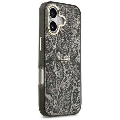 Futrola MagSafe za Apple iPhone 17, Guess, Python Pattern, Crna