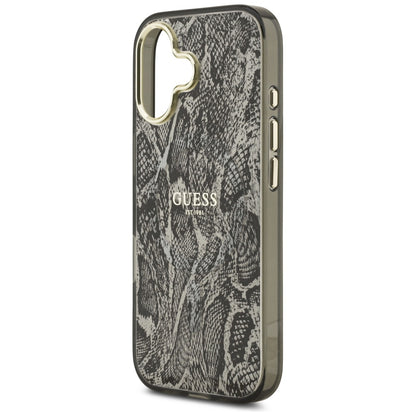 Futrola MagSafe za Apple iPhone 17, Guess, Python Pattern, Crna