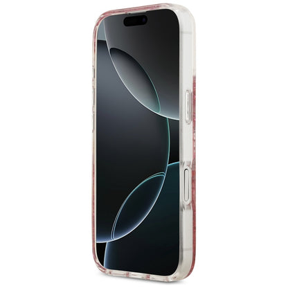 Husa MagSafe za Apple iPhone 17, Guess, Resin Bottom Glitter, Roze