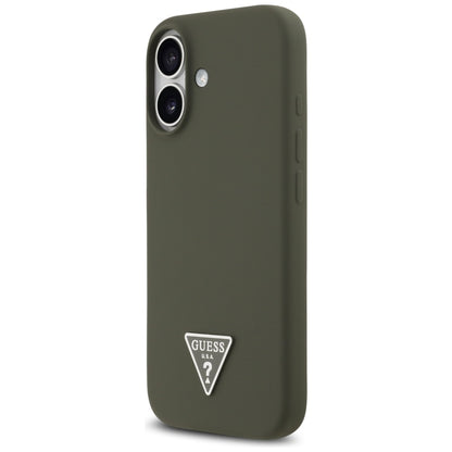 Futrola MagSafe za Apple iPhone 17, Guess, Triangle Logo, Kaki