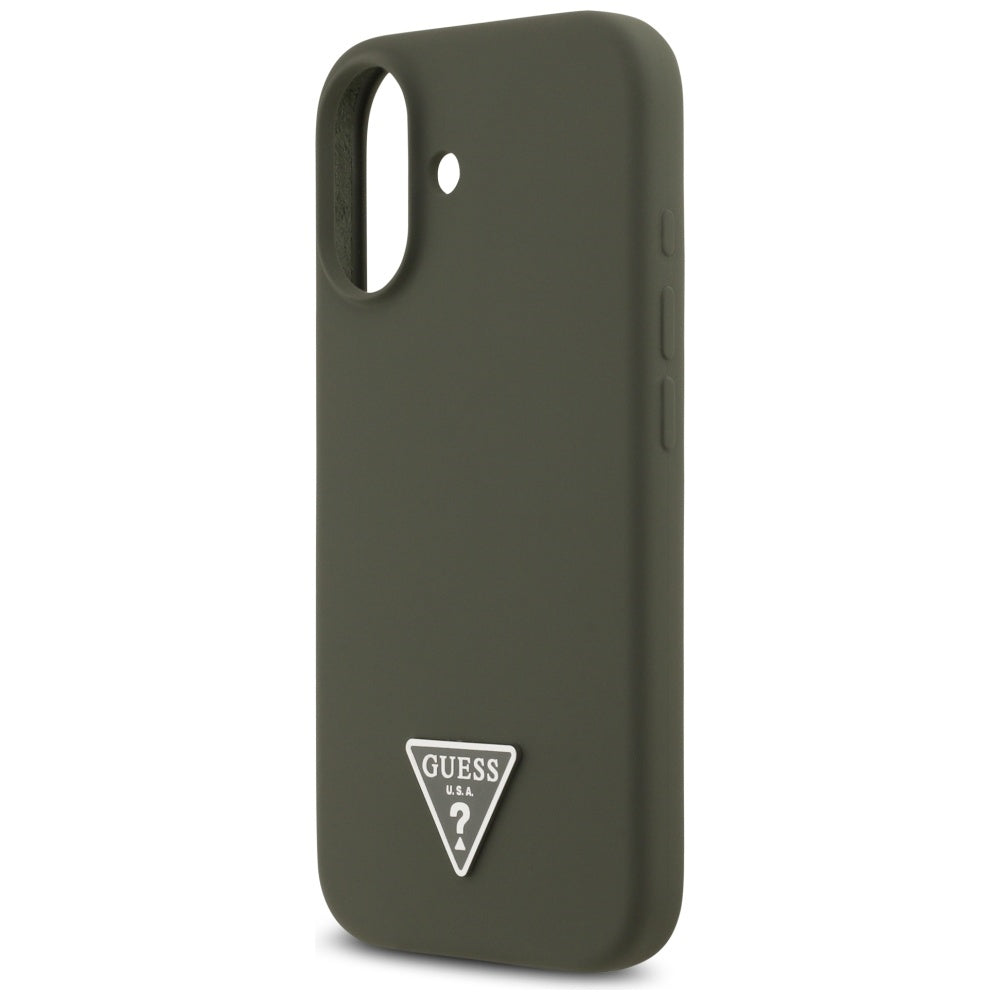 Futrola MagSafe za Apple iPhone 17, Guess, Triangle Logo, Kaki